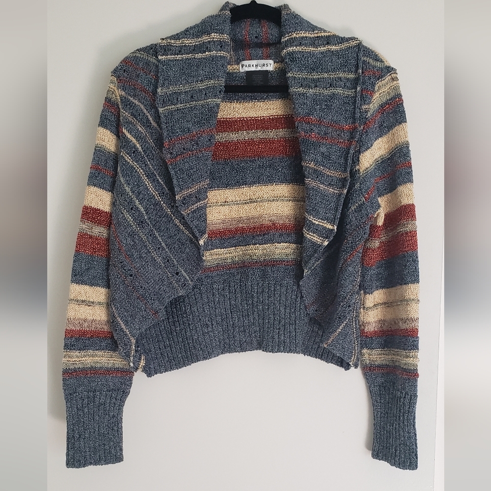 Parkhurst Blue and Red Striped Cardigan